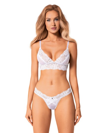 HEAVENLLY - WHITE SET: BRA & THONG HEAVENLLY - WHITE SET: BRA & THONG