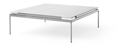 &Tradition Sett LN13 Salongbord Bianco Carrara/mørk Krom