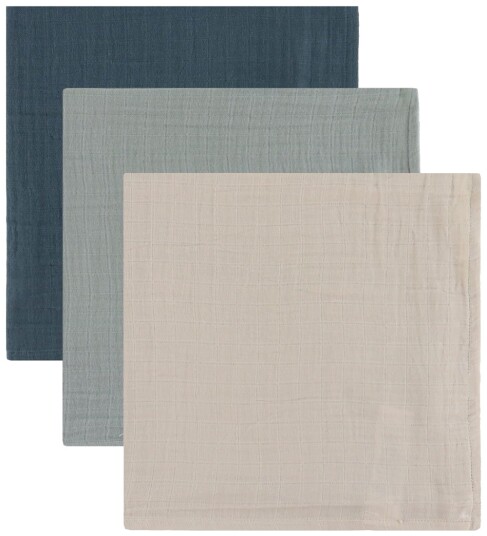 LIEWOOD Lewis Musselinteppe 3-Pack Dove Blue LIEWOOD Lewis Musselinteppe 3-Pack Dove Blue