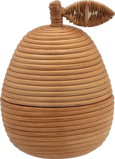 Anna + Nina Pear Rattan Box - ONE SIZE