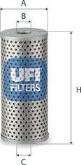 Oljefilter UFI 25.664.00 Oljefilter UFI 25.664.00