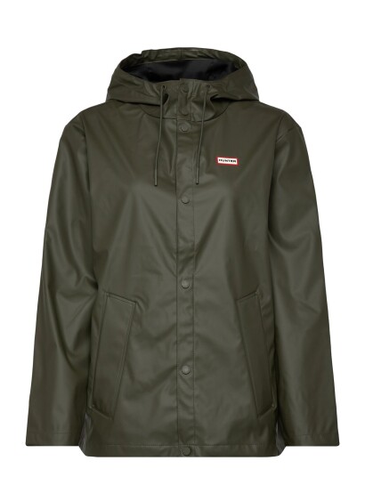 Hunter Izzy Pu Hooded Jacket Khaki green S Hunter Izzy Pu Hooded Jacket Khaki green S