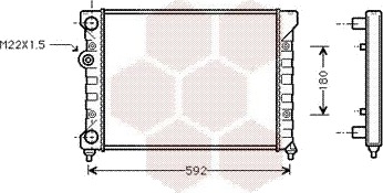VAN WEZEL 58002029 Radiator motorkjøling VAN WEZEL 58002029 Radiator motorkjøling