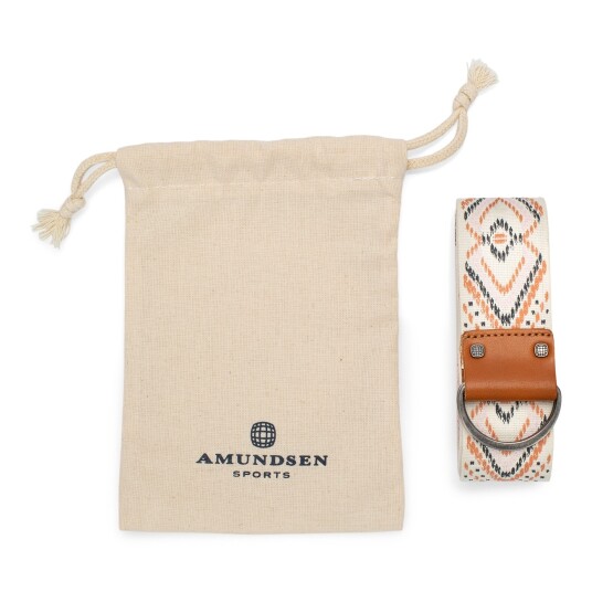 Amundsen Sports Woven Belt In Bag Tan/ Pattern