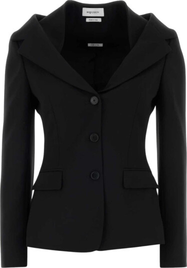 Alexander McQueen Dame Jakker Svart M, Alexander McQueen Dame Jakker Svart M,