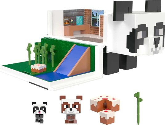 Minecraft MOB Head Mini Panda Lekesett