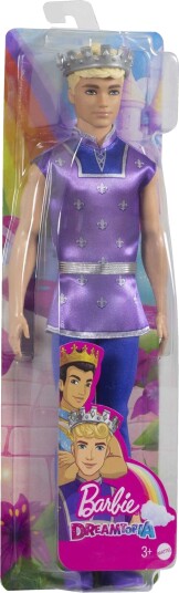 Barbie Dreamtopia Royal Ken Dukke Blondt Hår Lilla Antrekk Fra 3 år