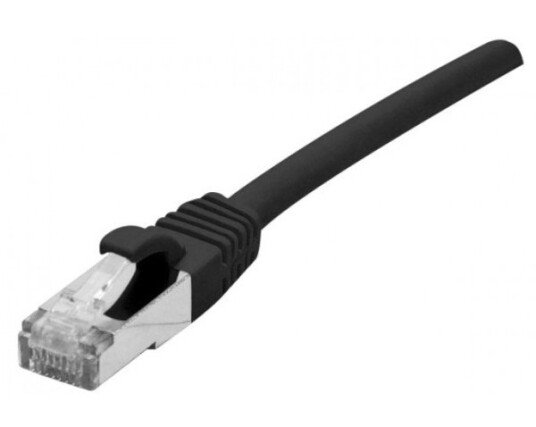 Dexlan Patchkabel Kat. 6A Klasse Ea S/Ftp (Pimf) Halogenfri Med Låsebeskyttelse Svart 3,0 M (858652)