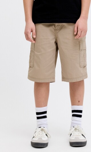 JJ REBEL Jrebcory Cargo Shorts Sn Jnr   Beige   140