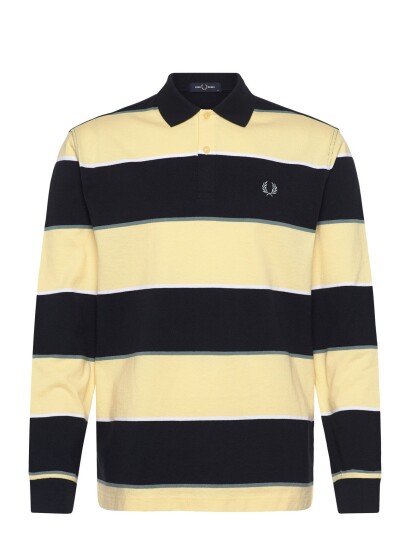 Fred Perry Hw Jersey Striped Polo Shirt Multi/patterned S Fred Perry Hw Jersey Striped Polo Shirt Multi/patterned S