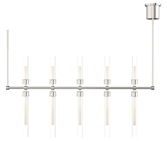 Linger 48" taklampa linjär nickel