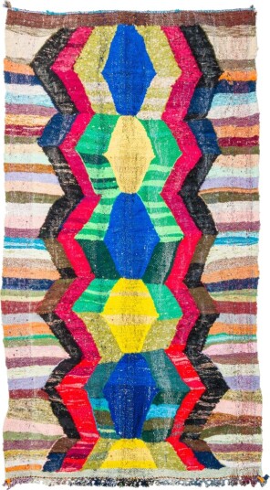 Marokkansk Boucherouite teppe 150 x 275 cm Størrelse: 150 x 275 cm