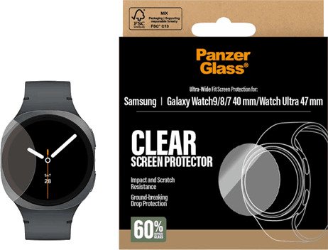 PanzerGlass Samsung Galaxy Watch9 40mm | Watch8 40mm | Watch7 40mm | Watch Ultra 47mm