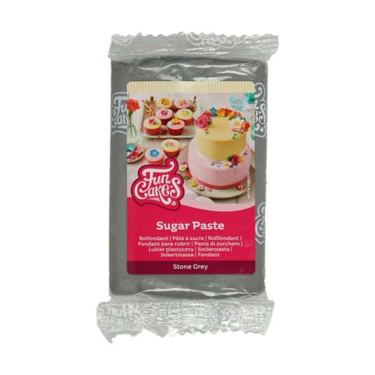 Grå Fondant Fra Funcakes 250g Grå Fondant Fra Funcakes 250g