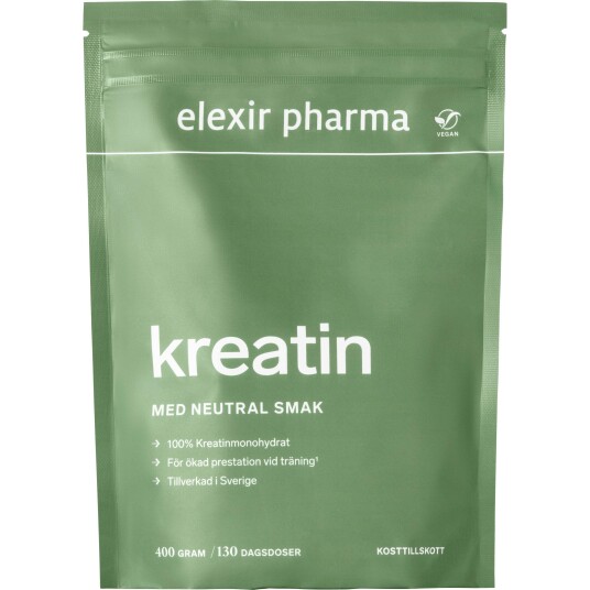Elexir Pharma Kreatin Naturell 400 g