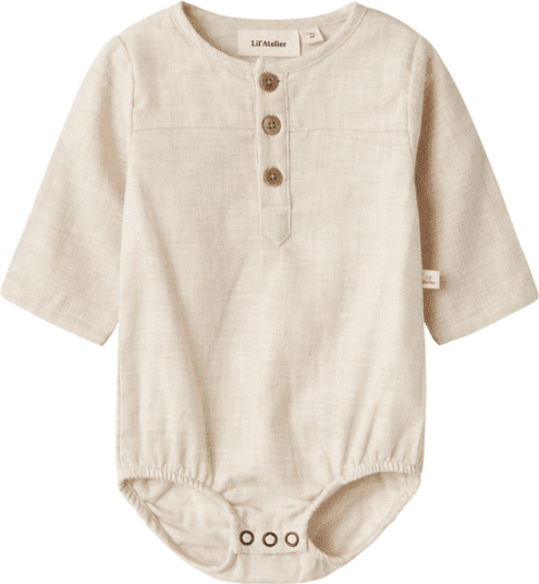 Lil' Atelier Nbmtarou skjortebody Turtledove Lil' Atelier Nbmtarou skjortebody Turtledove