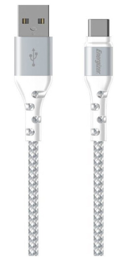 Energizer Ultimate - Usb-A Til Usb-C-Tilkoblingskabel 2M (Hvit)