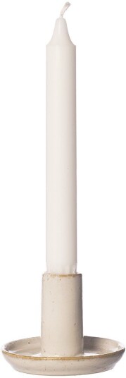 Ernst lysestake naturhvit Ø9x6 cm