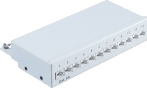 Shiverpeaks Bs75077 Rj 45 Cat6a Grå Metall 1U 212 Mm