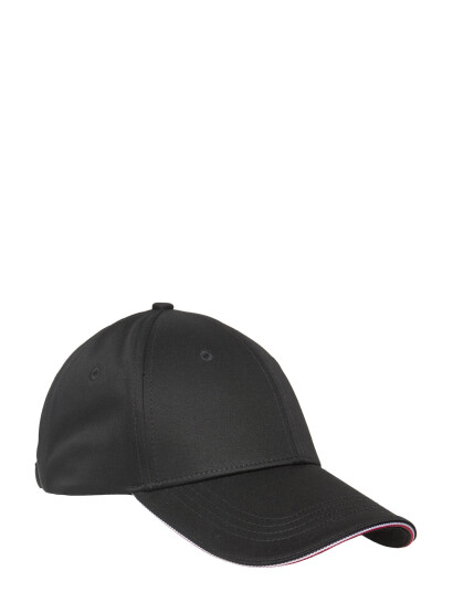 Tommy Hilfiger Th Corporate Cotton 6 Panel Cap Black ONE SIZE