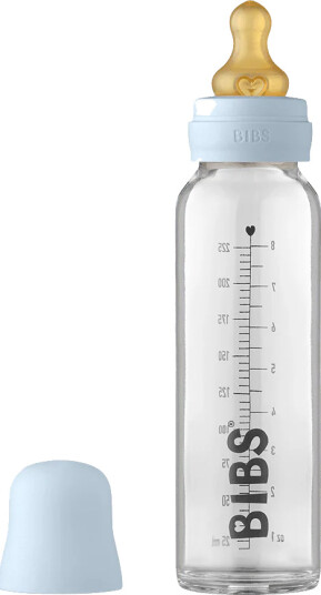 BIBS Babyflaske Komplett sett 225 ml, Babyblå BIBS Babyflaske Komplett sett 225 ml, Babyblå