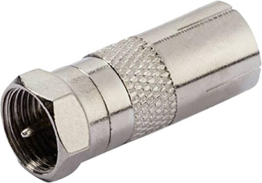 Vivanco Koaksialadapter F-Type Han/Hun Sølv