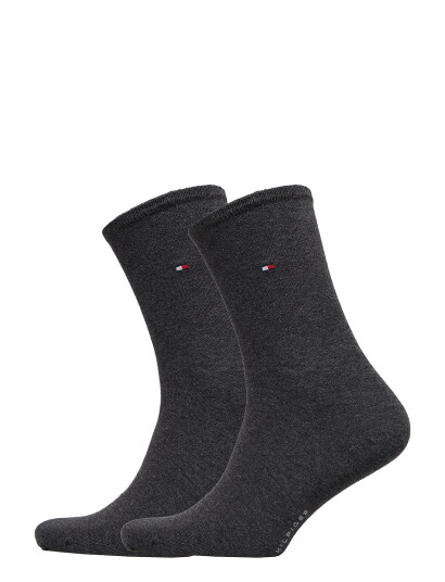Tommy Hilfiger Th Women Sock Casual 2P - Grey - 35-38