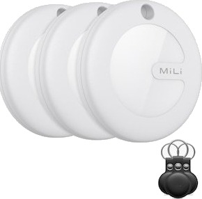 MiLi MiTag Sporingsbrikke 3-pack med nøkkelring - Sort MiLi MiTag Sporingsbrikke 3-pack med nøkkelring - Sort