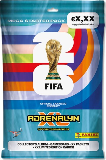 Panini Adrenalyn XL FIFA World Cup 2026 Mega Starter Pack med Limited Edition Kort Panini Adrenalyn XL FIFA World Cup 2026 Mega Starter Pack med Limited Edition Kort
