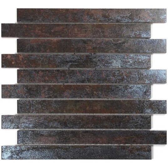 KlinkerMosaikk Arredo Iron Rust Brun Brick 3x30 cm KlinkerMosaikk Arredo Iron Rust Brun Brick 3x30 cm