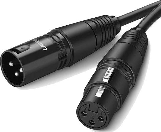 Ugreen 20714 Xlr Hankjønn Xlr Hunkjønn 10 M Sort