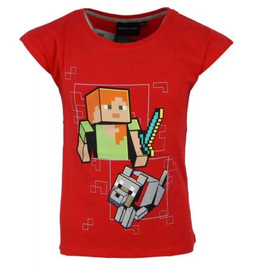 Minecraft T-skjorte Glitter Gamer 104 / 4 år Voksen