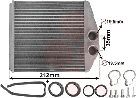 VAN WEZEL 37006354 Varmeapparat register