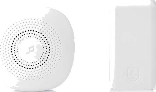 Nedis DOORBK240CWT Trådløst Ringeklokkesett 80 dB Kinetisk