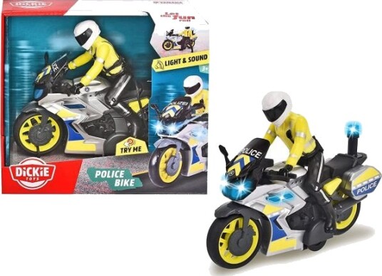 Dickie Toys Yamaha Politimotorsykkel Med Figur 3+ År