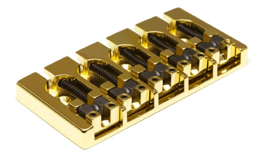 Graph Tech Ghost Pn-8370-G5 - 5-String Loaded Hipshot A Style Bass Bridge, Gull