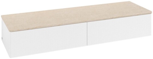 Villeroy & Boch Villeroy & Boch Antao Sideskap 160x50x26,8 cm m/lys Hvit Matt/Crème Villeroy & Boch Villeroy & Boch Antao Sideskap 160x50x26,8 cm m/lys Hvit Matt/Crème