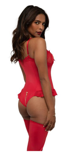 Wetlook Open Crotch Body Christelle S/M