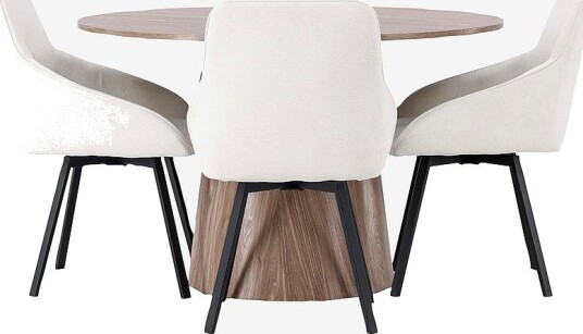 Venture Home Spisegruppe Lanzo med 4 stk stoler Rosie Brun Venture Home Spisegruppe Lanzo med 4 stk stoler Rosie Brun
