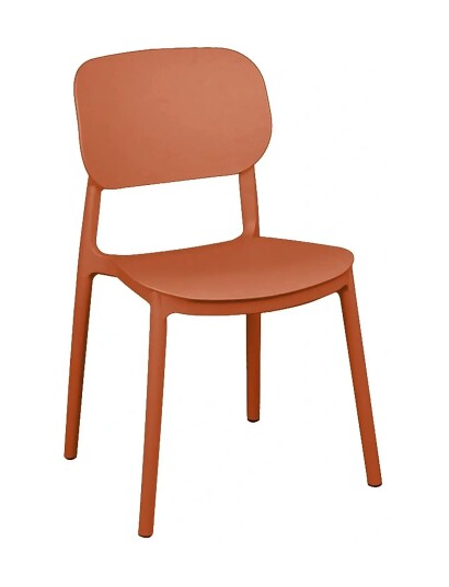 Leitmotiv Dining Chair Cheer Orange H81.5CM Leitmotiv Dining Chair Cheer Orange H81.5CM