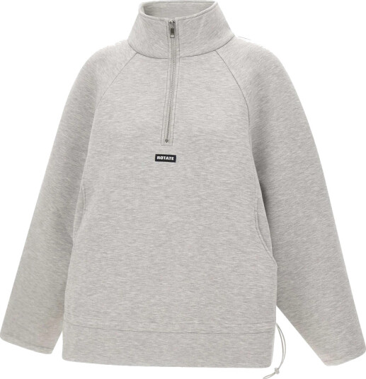 ROTATE Scuba Half Zip Jacket Grey XS ROTATE Scuba Half Zip Jacket Grey XS