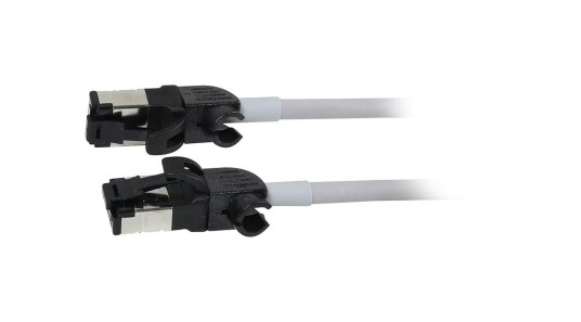 Synergy 21 Nettverkskabel RJ45 Cat6a S/FTP Slim 7,5m Grå