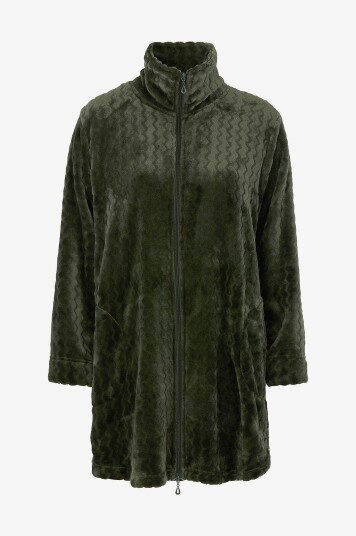 Damella Morgenkåpe Fleece Grønn