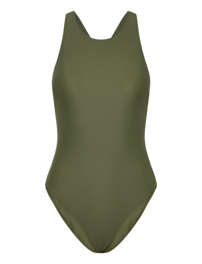 Filippa K Cross Back Swimsuit Green XS