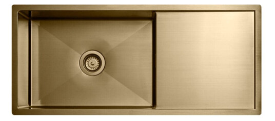Tapwell Ta8140 PVD Kjøkkenvask B89xd45cm Messing (TA-9422659)