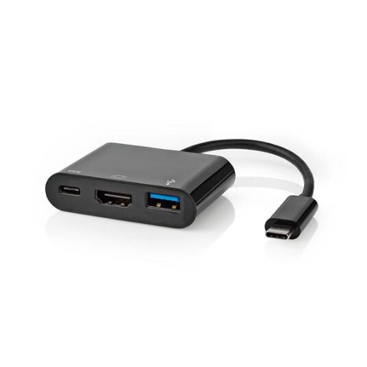 USB Multi-Port Adapter USB 3.1, USB-C Hann, HDMI Output / USB-A Hun / USB-C Hunn