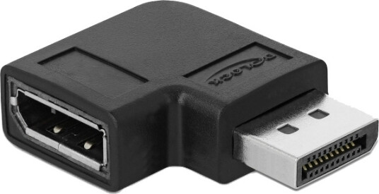 Delock DisplayPort 1.4 Adapter 8K UHD Høyrevinklet Svart