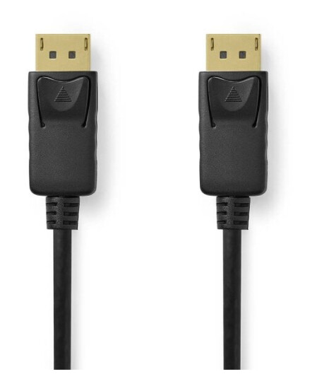 Nedis DisplayPort 2.1 Kabel 8K@60Hz 2m Gullbelagt Sort Nedis DisplayPort 2.1 Kabel 8K@60Hz 2m Gullbelagt Sort