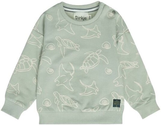 Dirkje sweatshirt til småbarn Soft sage 98