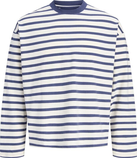 Jack & Jones Jornorrebro Stripe Tee Ls Crew Neck Navy M